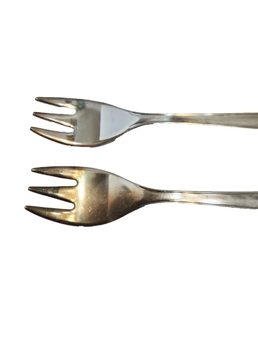 2 Vintage Leonard from Italy Silverplated Relish Baby Mini Forks 5 3/8